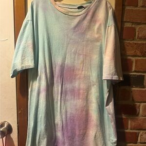 SHEIN Tie-Dye T-Shirt in Pastel Shades
